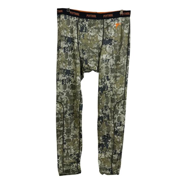 Plythal Camo Base 2.0 Bottom Mens 2XL Green Digital Forest Hunt Outdoors Pants - Picture 1 of 10